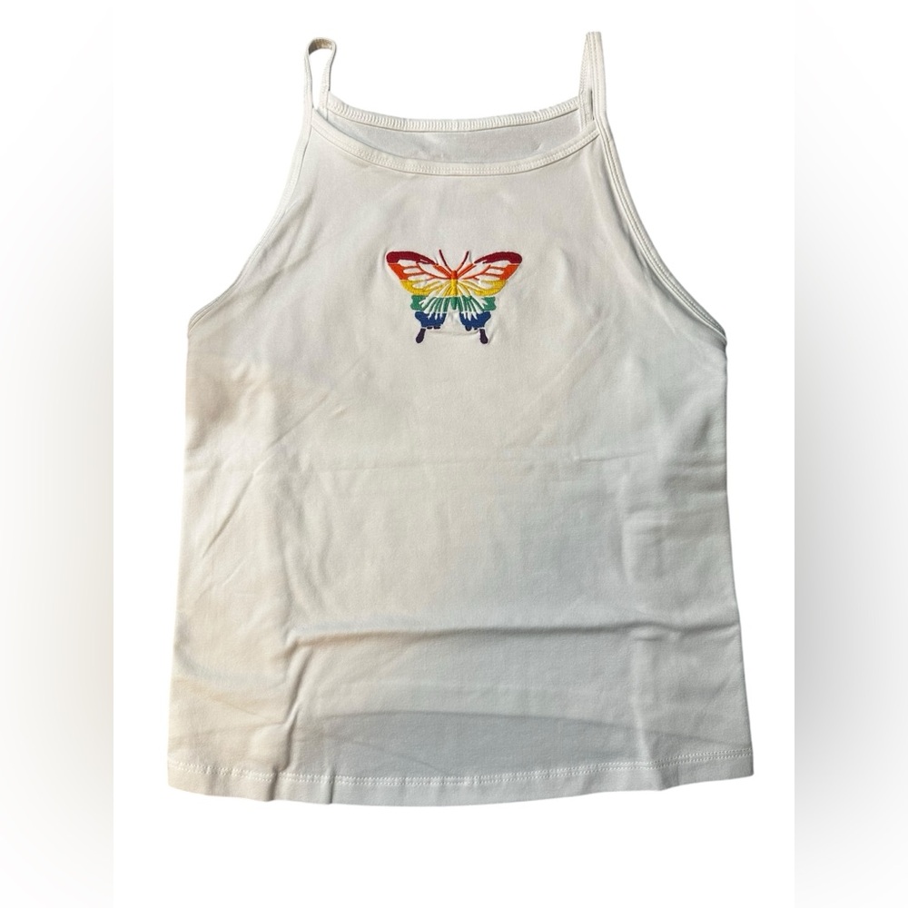 Torrid High Neck Embroidered Butterfly Cami NWT - Picture 2 of 6